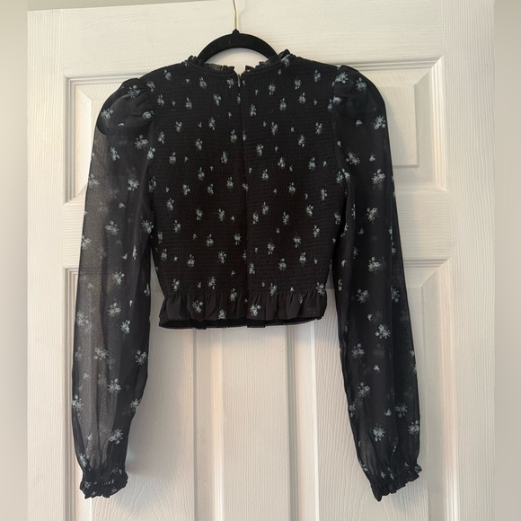 Like New Aritzia Wilfred Tempest Floral Blouse Size XXS - Picture 3 of 4